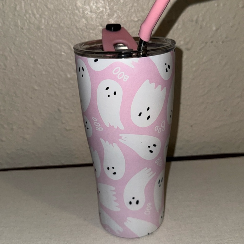 Pink Ghost Tunbler 30oz